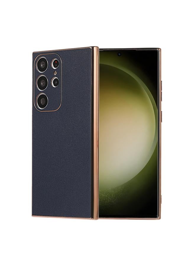 اس-توب جراب لهاتف Samsung Galaxy S23 Ultra 5G من الجلد الطبيعي من سلسلة Xiaoya مع طلاء نانو - Image 1