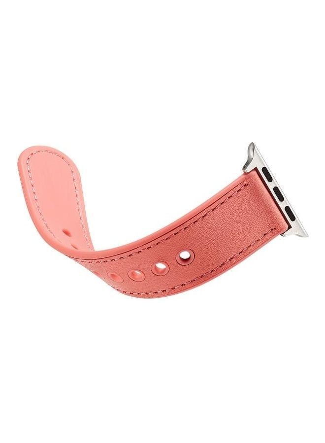 NIBEMINENT Watchband For Apple Watch Series 7 6 & SE 5 4 3 2 1 Pink - Image 3