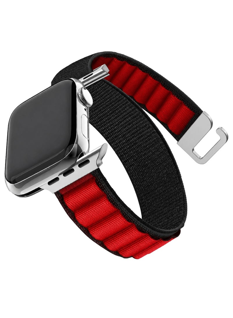 Alpine Loop Band For Apple Watch Band 38mm/40mm/41mm Nylon Woven Sport Strap Compatible with iWatch Series 7/SE/6/5/4/3/2/1 Adjustable Strap - Image 2