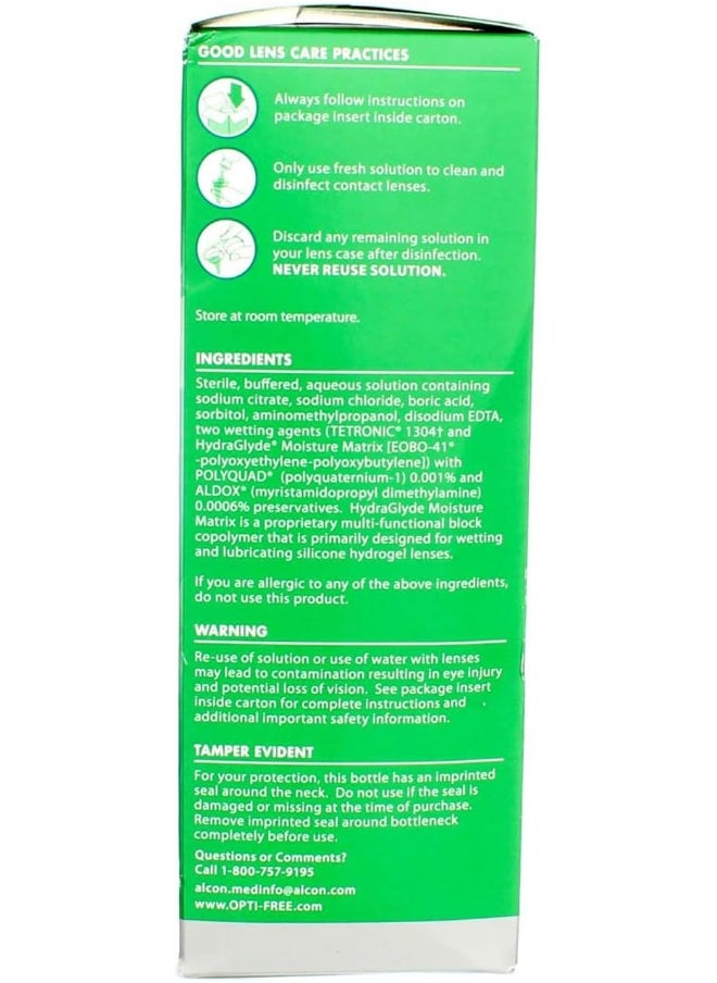 Opti-Free - Opti-Free Puremoist Multi-Purpose Disinfecting Solution with Lens Case, 10-Ounces, 10 FL Oz (Pack of 1) - Image 1