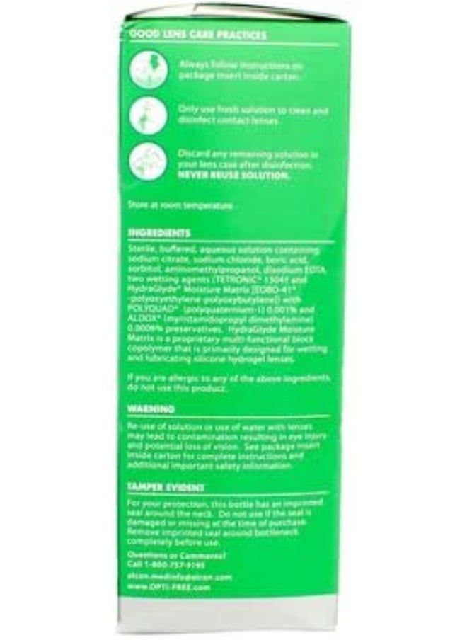 Opti-Free - Opti-Free Puremoist Multi-Purpose Disinfecting Solution with Lens Case, 10-Ounces, 10 FL Oz (Pack of 1) - Image 1