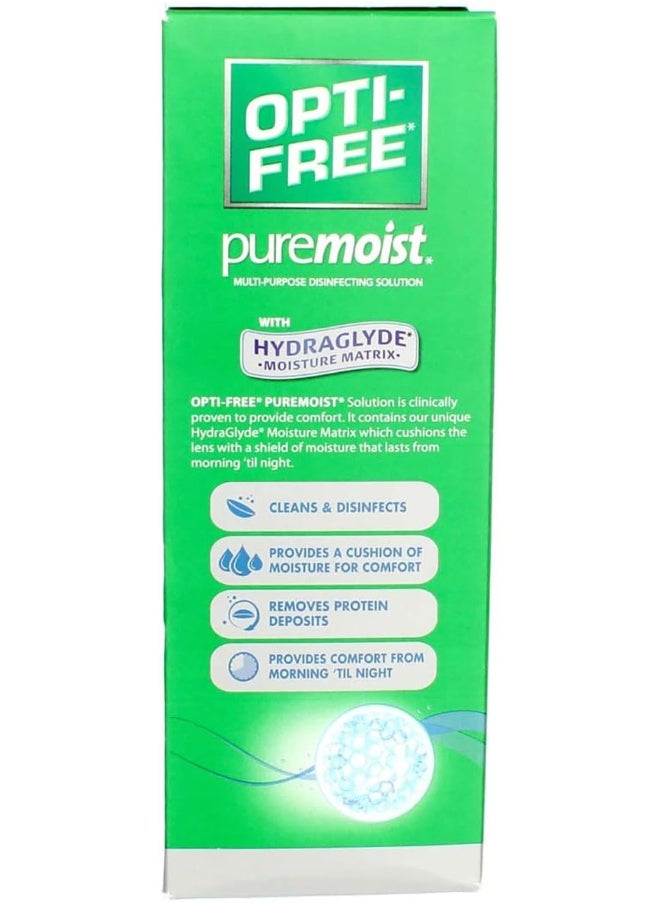 Opti-Free - Opti-Free Puremoist Multi-Purpose Disinfecting Solution with Lens Case, 10-Ounces, 10 FL Oz (Pack of 1) - Image 1
