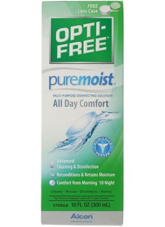 Opti-Free Opti-Free Puremoist Multi-Purpose Disinfecting Solution with Lens Case, 10-Ounces, 10 FL Oz (Pack of 1)  - Image 1