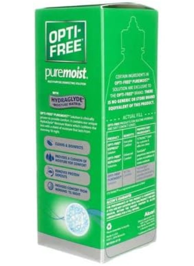 Opti-Free - Opti-Free Puremoist Multi-Purpose Disinfecting Solution with Lens Case, 10-Ounces, 10 FL Oz (Pack of 1) - Image 1