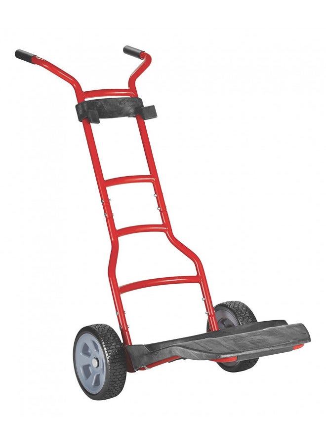 Rubbermaid Commercial Products Brute Construction and Landscape Dolly, 250-Pound Capacity, Red, Heavy Duty Dolly with Wheels