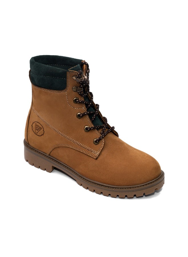 Levent Genuine Leather Working Style Half Boot - Havan - Image 1