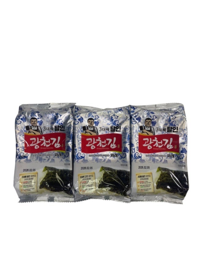 kwangcheonkim Dosirak seasoned parae seaweed 4g * 3 - Image 2