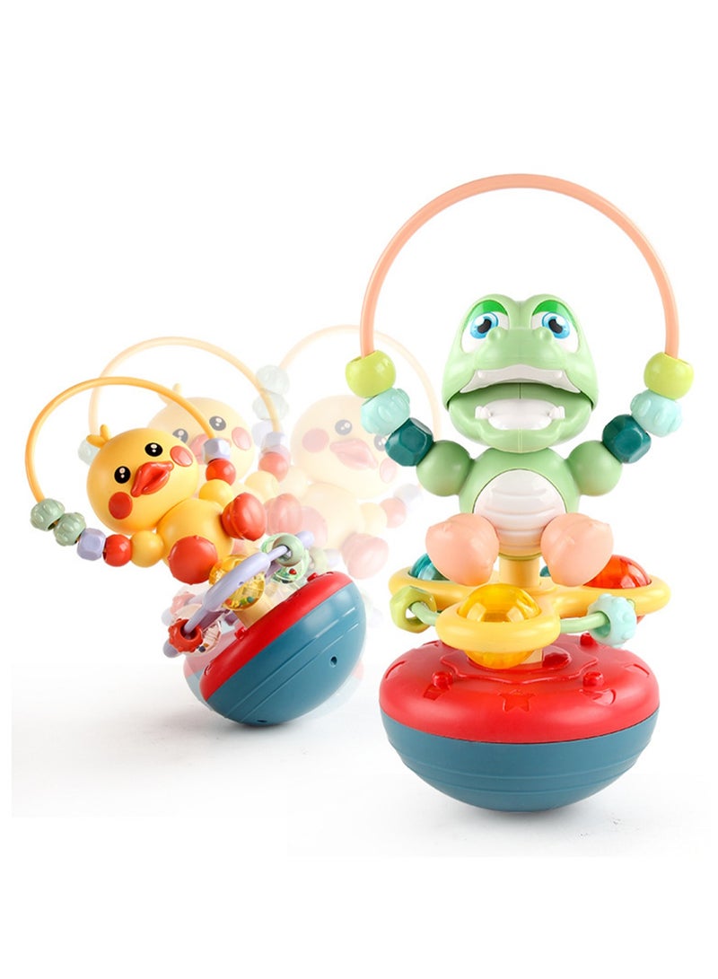 Infant And Toddler Multifunctional Rattle Tumbler Baby Can Chew And Grasp The Hand Grasp The Ball Molar Chewing Fun Baby Toy (Rocking Duck Tumbler) - Image 2