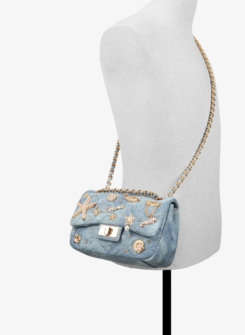 ALDO blue SEADREAM Charm Detail Crossbody Bag for Women | Best Price UAE
