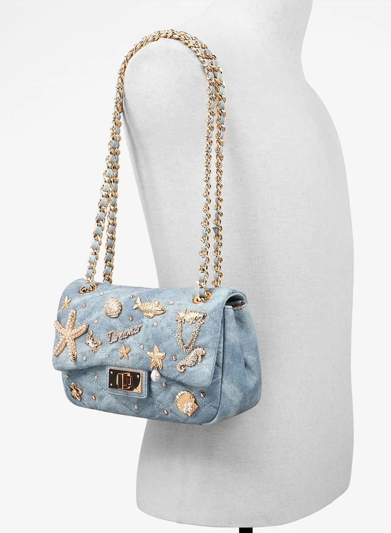 ALDO blue SEADREAM Charm Detail Crossbody Bag for Women | Best Price UAE