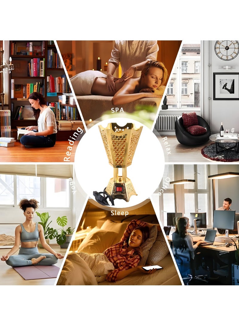 حامل بخور عود كهربائي ممتاز تصميم فاخر لعطر المنزل والمكتب - Image 3