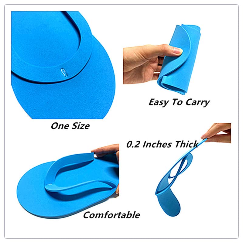 Khakho Eva Disposable Anti-Slip Pedicure Slippers Disposable Flip Flops Foam Slippers Spa Slippers for Salon Nail Foot Spa - Image 4