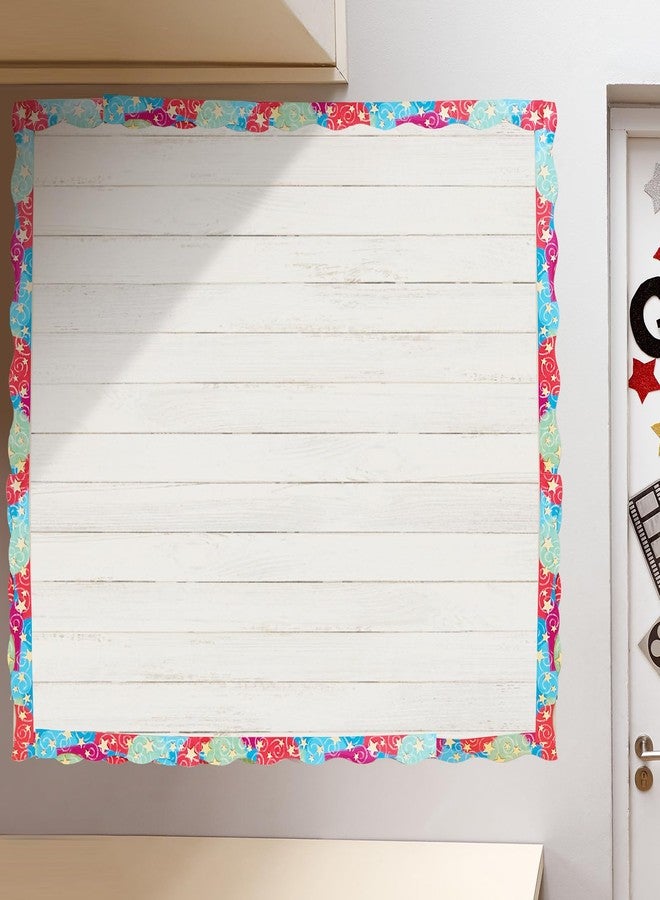 PerKoop 2 Roll White Wood Bulletin Board Paper 3.9" x 12ft Non Woven Bulletin Background Wallpaper Fade Resistant Board Roll Decoration for Arts Crafts Office School Classroom - Image 4