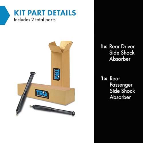 TRQ Rear Shock Absorber Set Compatible with 2003-2011 Ford Crown Victoria Lincoln Town Car Mercury Grand Marquis 2003-2004 Marauder - Image 2