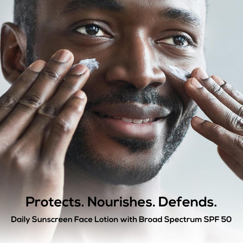MARLOWE. No. 128 Men's Facial Lotion with Sunscreen SPF 50, 3.4 oz, Oil-Free, Lightweight Daily Face Moisturizer for Men, Includes Natural Extracts to Hydrate, Nourish & Soothe - Image 2