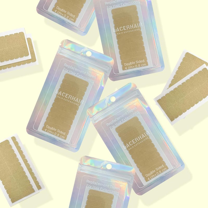 Lacer Replacement Tape Tabs Double Sided for Tape in Hair Extensions 4  08 cm 16 x 031 Inch
