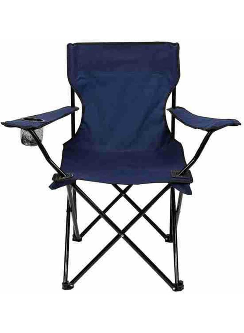 Raxoom Folding Camping Chair with Cup Holder Lightweight Foldable Portable Garden Beach Seat DARK BLUE - Image 2