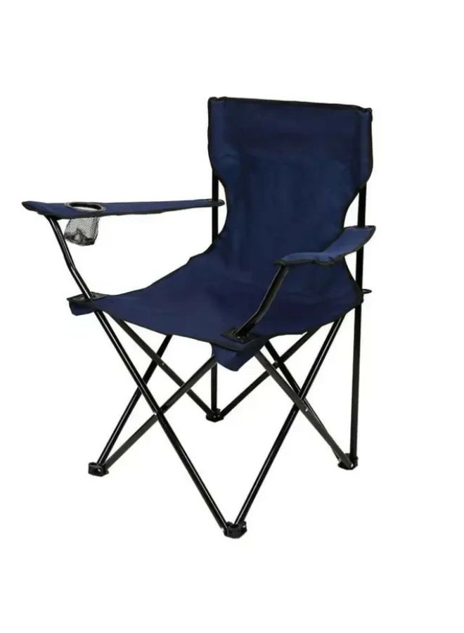 Raxoom Folding Camping Chair with Cup Holder Lightweight Foldable Portable Garden Beach Seat DARK BLUE - Image 3
