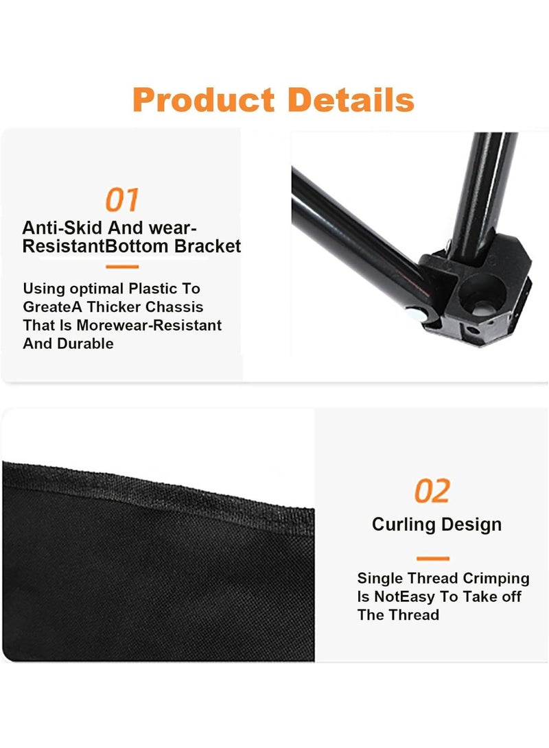 Raxoom Folding Camping Chair with Cup Holder Lightweight Foldable Portable Garden Beach Seat DARK BLUE - Image 5