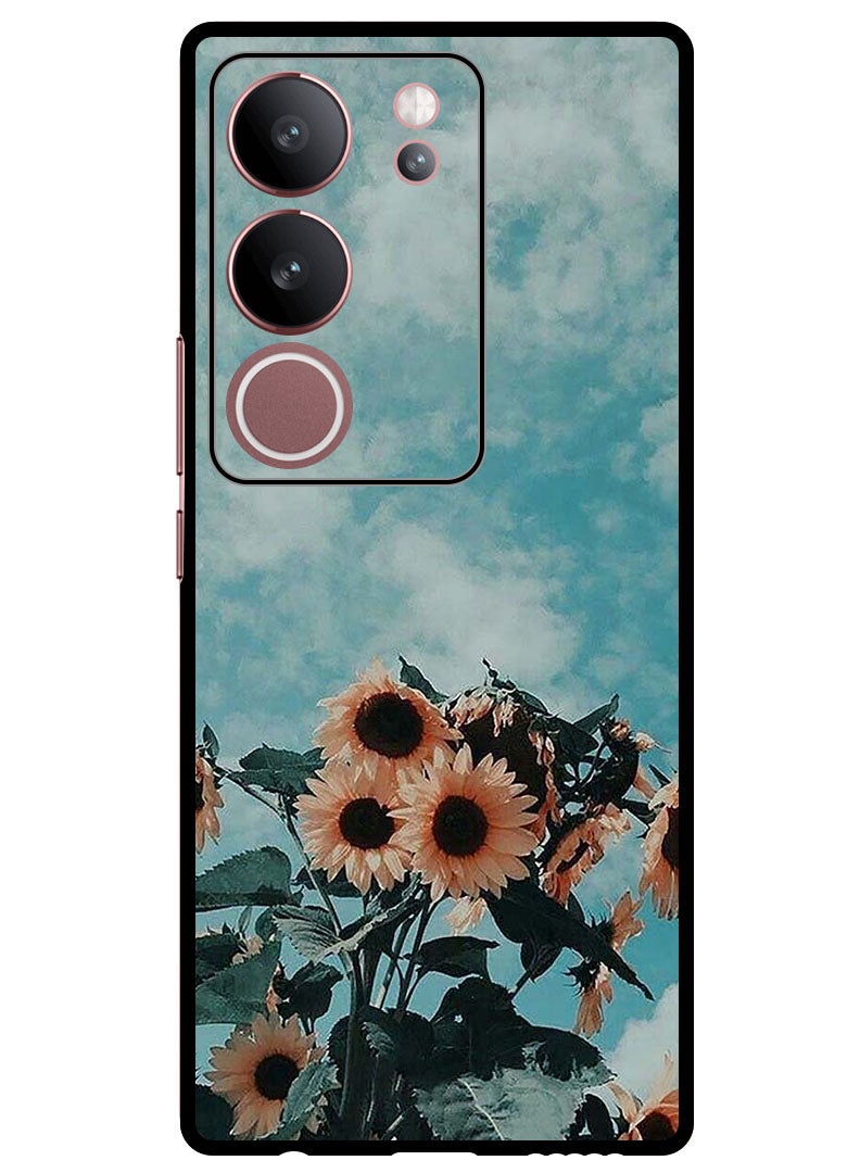 Theodor Protective Case Anti Scratch Shock Proof Bumper Cover For Vivo S17 - S17 Pro Sunflower - Image 1