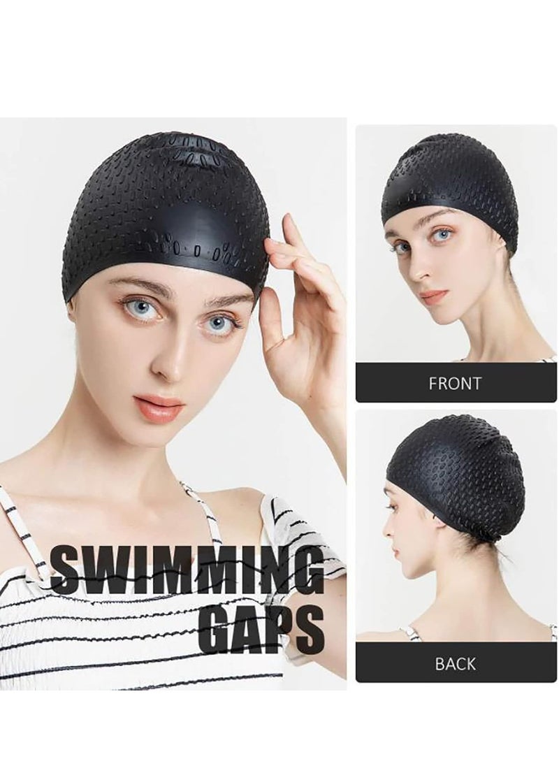 MUMS PLANET - Silicone Swim Cap With High Performance Material And Hydrodynamic Shape One Size Fits All For Adults - Image 1