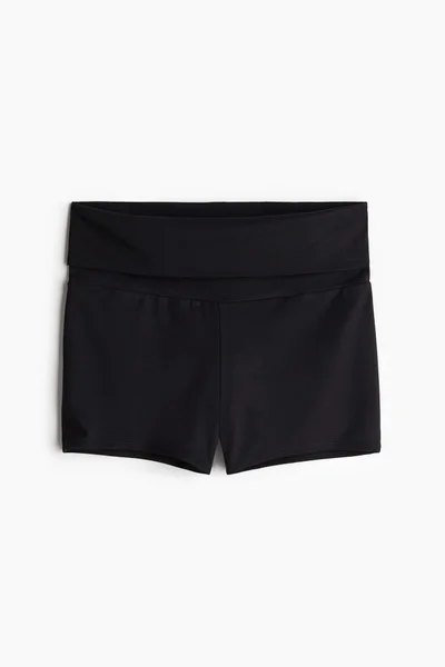 اتش اند ام Foldover-waist mini shorts