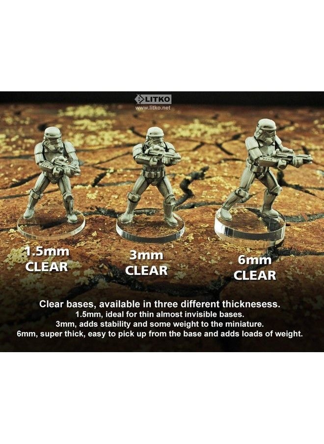 LITKO - Sw: Legion 27Mm Circular Bases 1.5Mm Clear (25) - Image 1