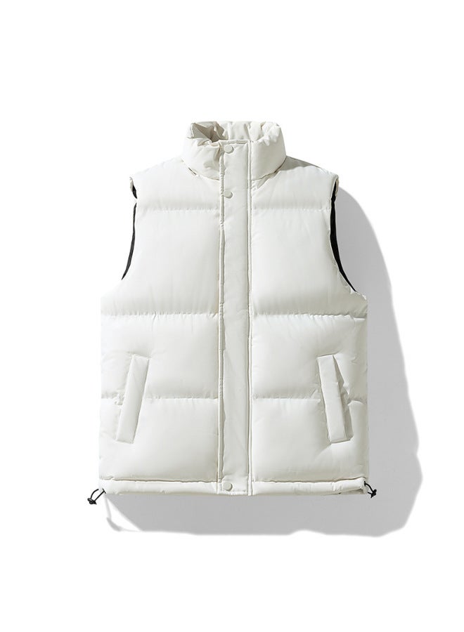 Customization M-8xl سترة صدرية Unisex ياقة واقفة مقاس كبير شتوية مبطنة Down Cotton سترة بدون أكمام ملبس مبطن Cotton رجال - Image 1