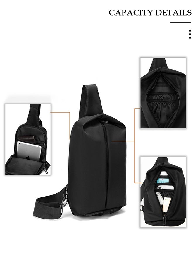 DUNISO Sling Bag for Men and Women Waterproof Crossbody Bag Packs Purses Chest Bags with Adjustable Shoulder Belt Anti-theft Crossbody Shoulder Bag for Travel Sport Camping Traveling - Image 4