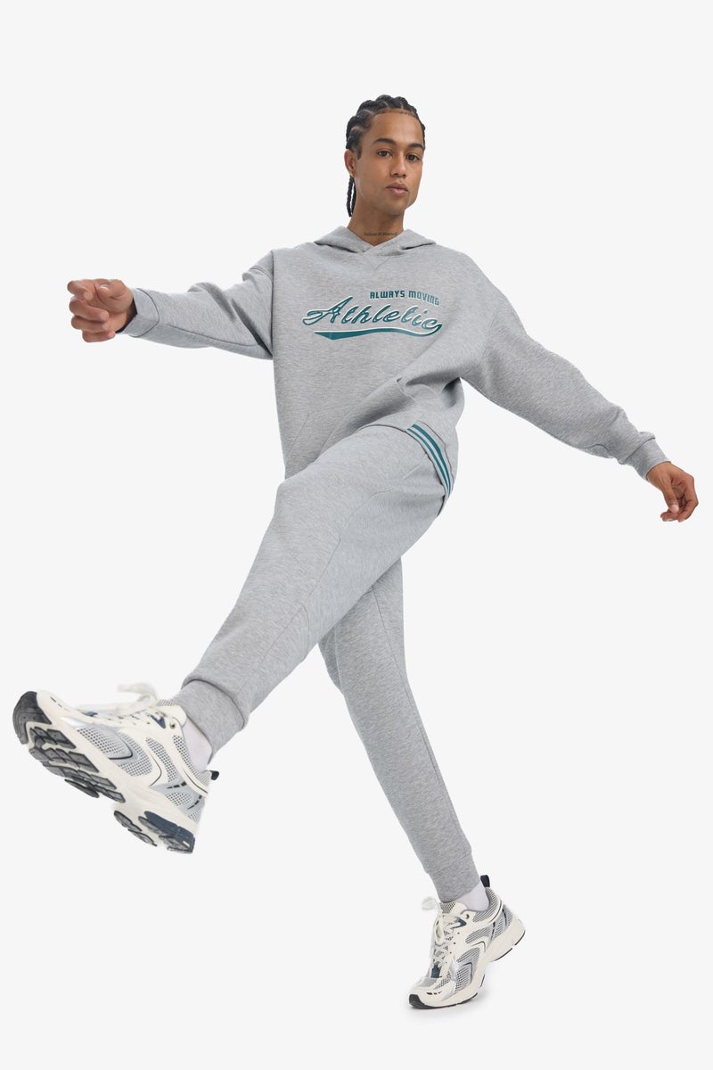 DeFacto Grey Man Standard Fit Scuba Fabric Jogger Casual - Image 4