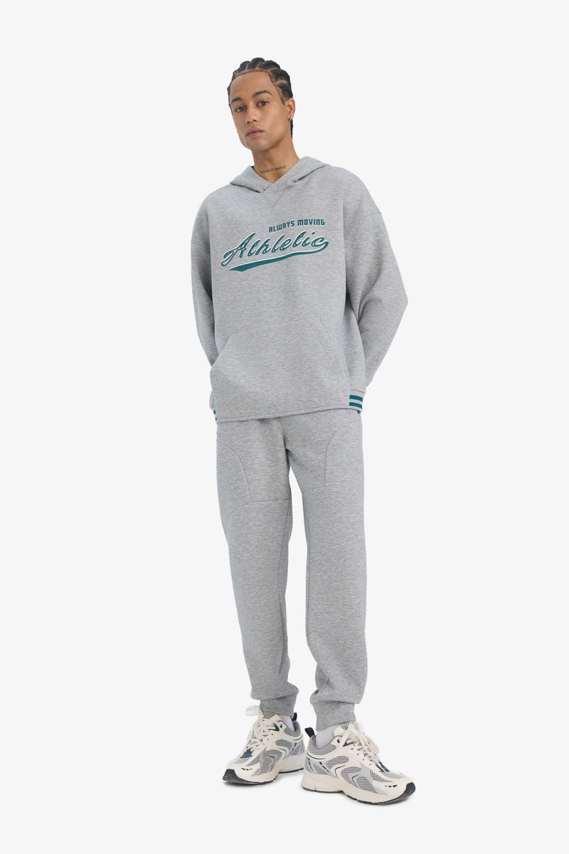 DeFacto Grey Man Standard Fit Scuba Fabric Jogger Casual - Image 2