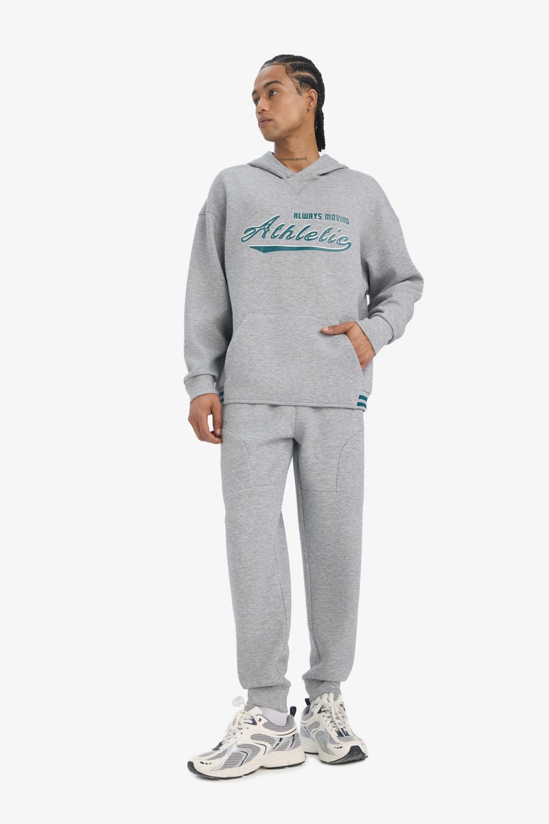 DeFacto Grey Man Standard Fit Scuba Fabric Jogger Casual - Image 1