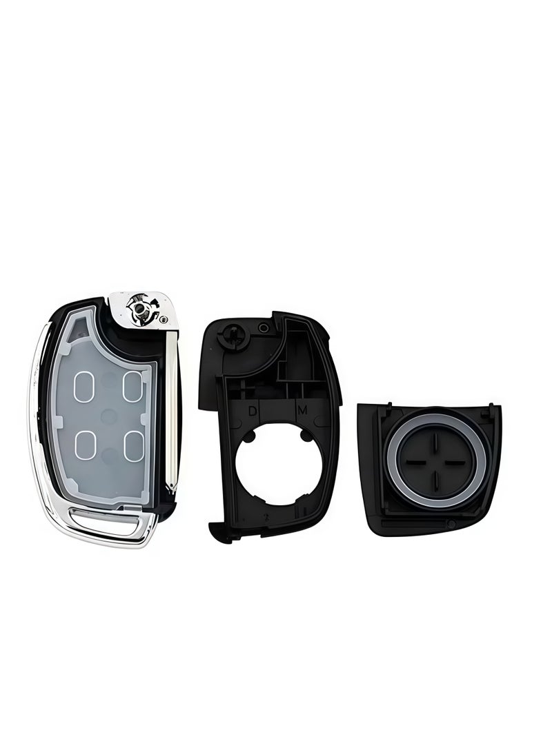 Folding Smart Car Key, 3 Buttons Keyless Entry Remote Case, Replacement Remote Car Key key Shell Repair for Mistra Hyundai HB20 SANTA FE IX35 IX45 Key Cover Case - Image 5