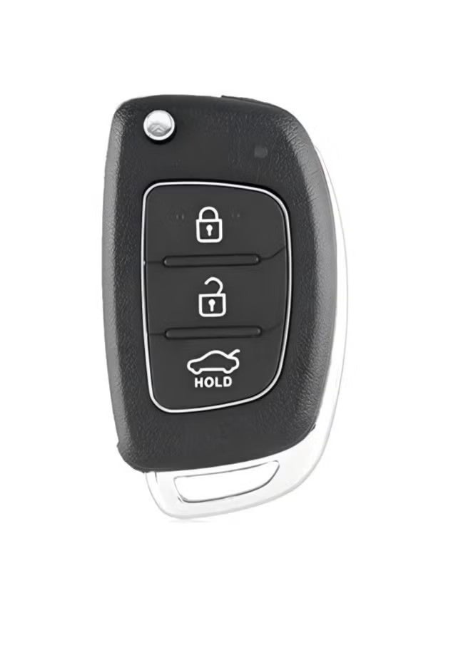 Folding Smart Car Key, 3 Buttons Keyless Entry Remote Case, Replacement Remote Car Key key Shell Repair for Mistra Hyundai HB20 SANTA FE IX35 IX45 Key Cover Case - Image 1