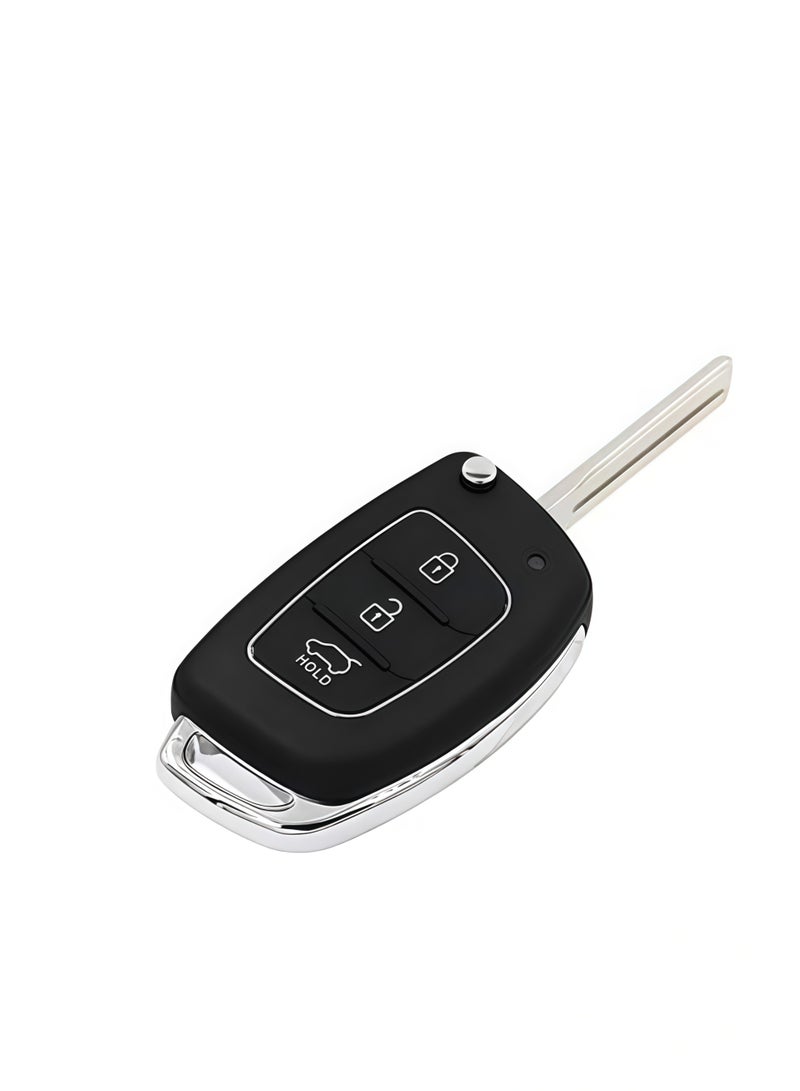 Folding Smart Car Key, 3 Buttons Keyless Entry Remote Case, Replacement Remote Car Key key Shell Repair for Mistra Hyundai HB20 SANTA FE IX35 IX45 Key Cover Case - Image 4