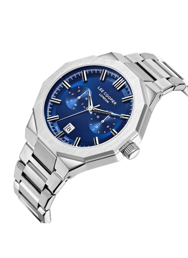 Lee Cooper Lee Cooper Men's Watch, Multi Function Display and Metal Strap - LC08018.390, Silver  - Image 4