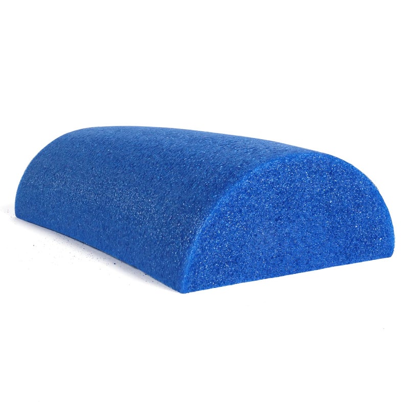 CanDo Blue PE Foam Rollers for Fitness, Exercise Muscle Restoration, Massage Therapy, Sport Recovery and Physical Therapy for Homes, Clinics, and Gyms 6 " x 12" Half-Round - Image 1