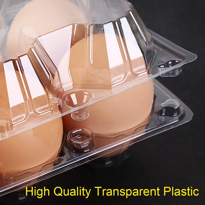 COLOANDUS Large Plastic Egg Cartons 30 Packs with Sticker Labels for 12 Eggs, Cheap Bulk Egg Tray Egg Container Holder for Refrigerator, Storage, Family, Chicken Farm, Market, Camping - Image 5