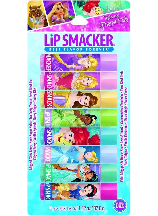 Lip Smacker Disney Princess Flavored Lip Balm Party Pack 8 Count Clear For Kids  - Image 1