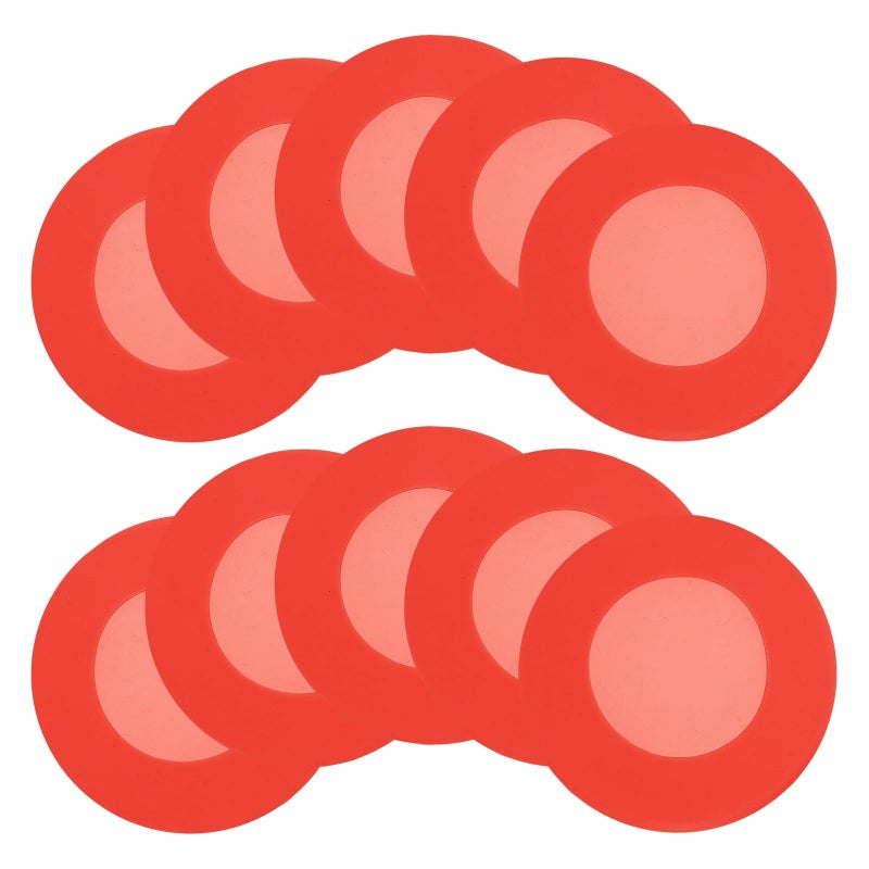Red Silicone Stethoscope Head Covers 10pcs Protective Replacement Sleeves for Medical Use - Image 2