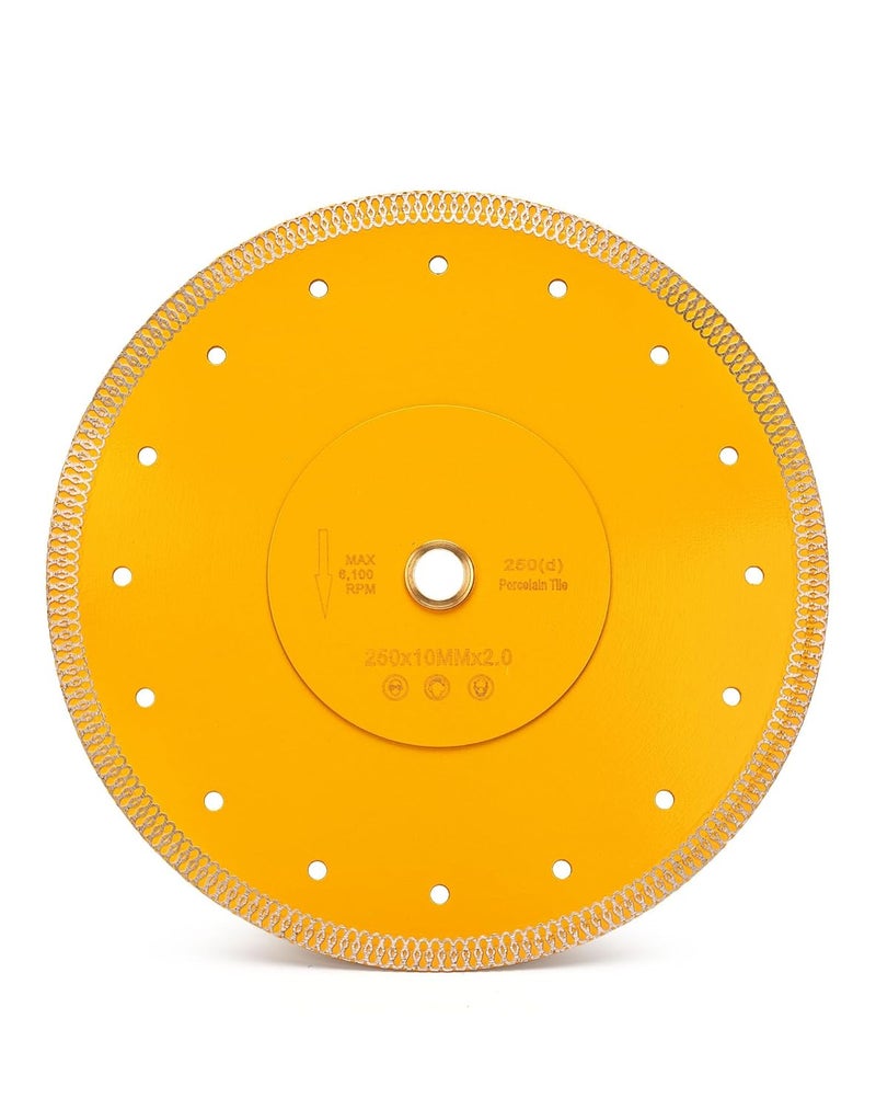 OSTEK 10 Inch Super Thin Wet Diamond Porcelain Saw Blade Tile Blade for Dry or Wet Cutting Porcelain Tiles Granite Marbles…… - Image 1