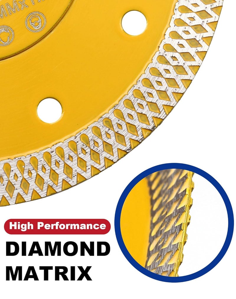 OSTEK 10 Inch Super Thin Wet Diamond Porcelain Saw Blade Tile Blade for Dry or Wet Cutting Porcelain Tiles Granite Marbles…… - Image 3
