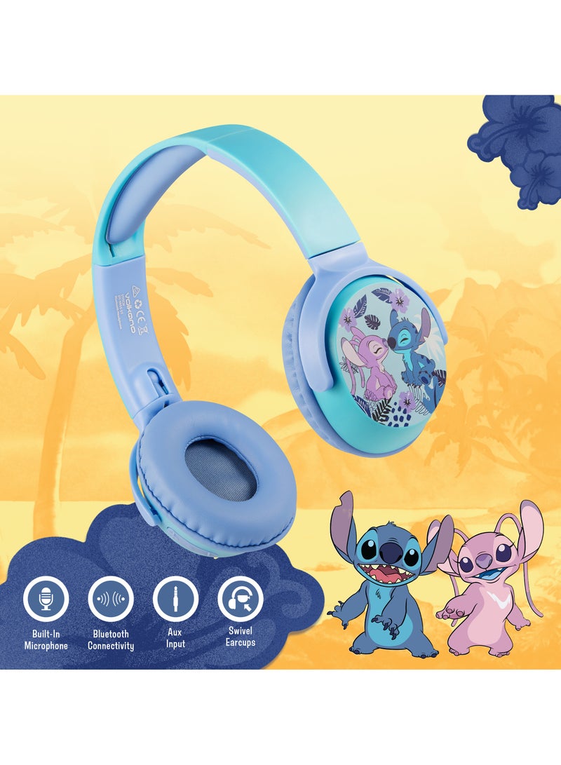ديزني سماعات رأس فولكانو سلسلة إيفيميريس Stitch Bluetooth V5.3 – سائق 40 ملم، مقاومة للماء IPX4، تشغيل 13 ساعة، تصميم قابل للطي، شحن Type-C - Image 3