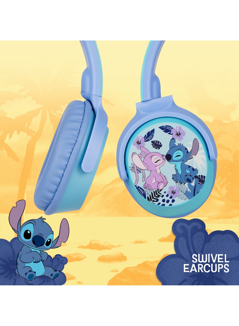 ديزني سماعات رأس فولكانو سلسلة إيفيميريس Stitch Bluetooth V5.3 – سائق 40 ملم، مقاومة للماء IPX4، تشغيل 13 ساعة، تصميم قابل للطي، شحن Type-C - Image 4