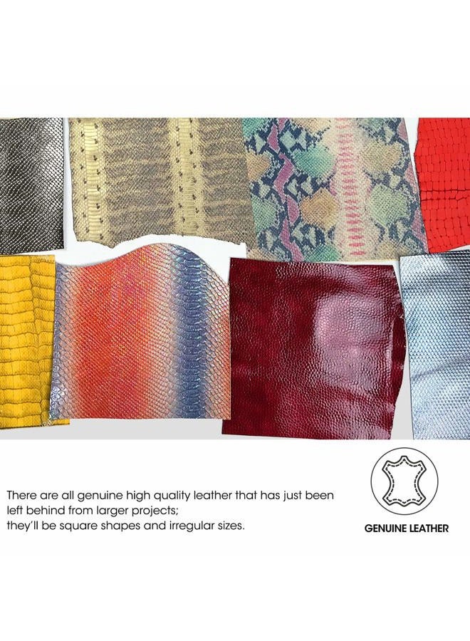 Mardili Leather Scraps, Printed and Embossed Upholstery for Tools/Craft/DIY - Image 4