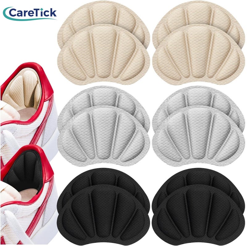 CareTick Heel Grip Liners Protector (12 Pcs) Heel Cushion Pads for Loose Shoes, Self-Adhesive, Improved Inner Sole Preventing Slipping & Blisters (JHP-12) - Image 1