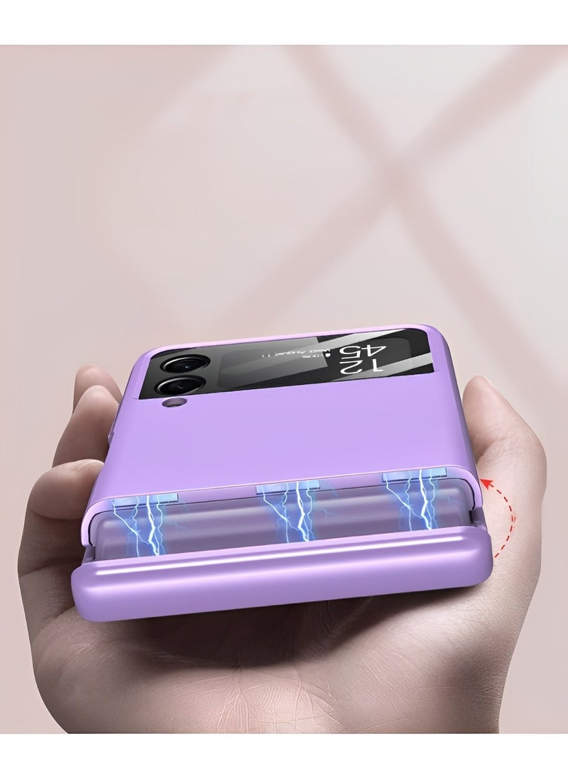 REOCLE Aero Flex Samsung Galaxy Z Flip 3 4 5 Case with Hinge Protection Protective Slim Cover Protective Body with Hinge Protector for Samsung Galaxy Z Flip 3 4 5  - Image 5