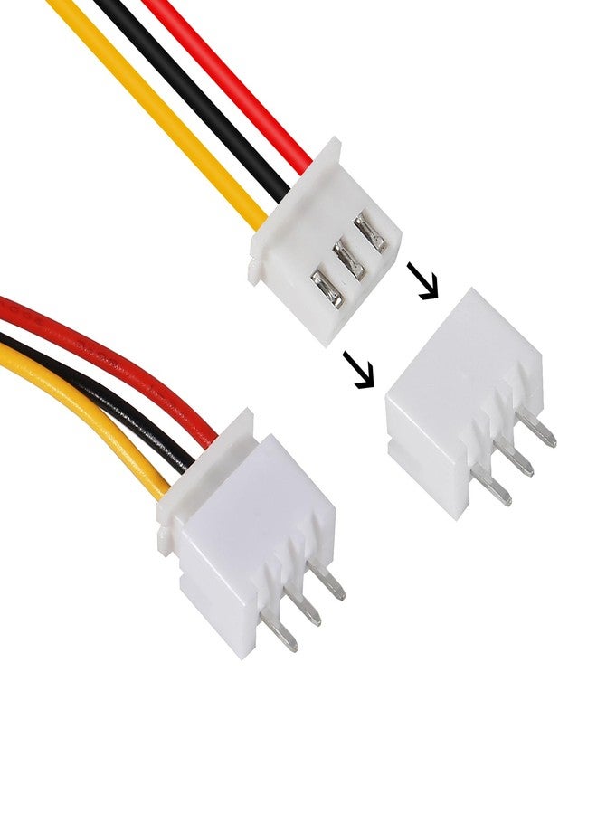 ACEIRMC 10Pairs JST-XH Connector Kit, XH 2.54mm 3 Pin Header Male and Female Connectors Plug Adapter with Flat Wire Cable 200mm 26AWG Compatible with JST XH (3P) - Image 4
