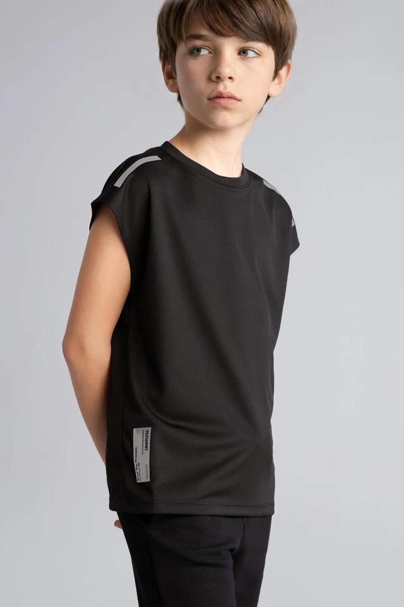 ديفاكتو Boy Regular Fit Tulle Tank Top