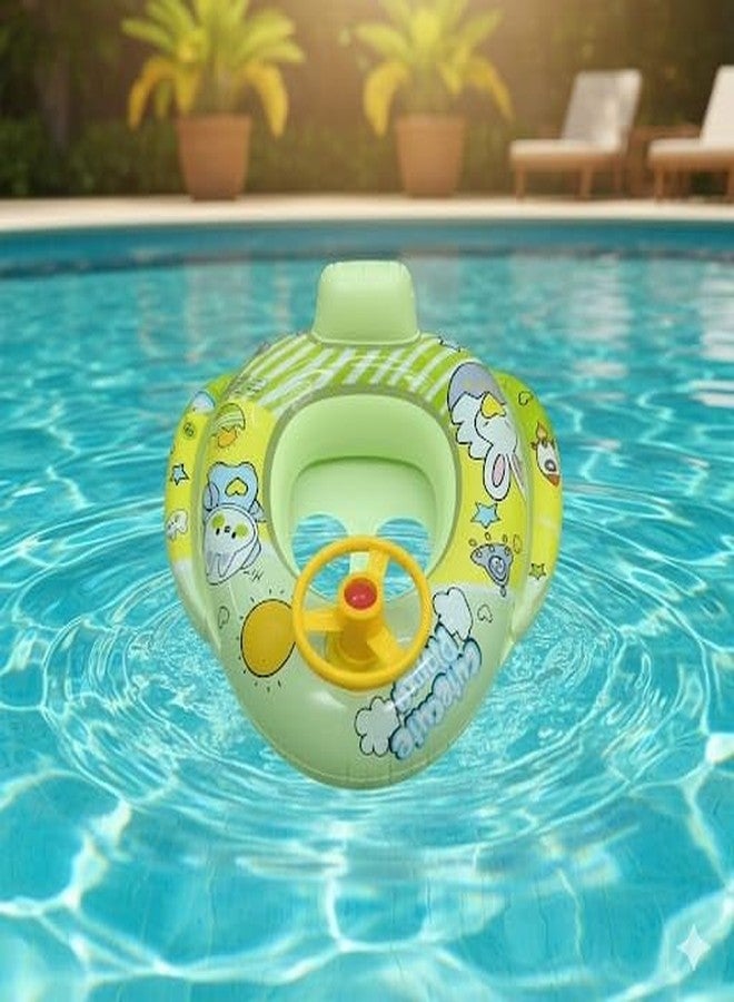 TORZIT Swimming Car Pool Float for Kids - Inflatable Ride-On Car with Manual Air Pump, Durable PVC Pool Toy for Toddlers & Children, Easy Inflation, for Beach & Backyard - Image 4